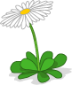Game obstacle: Daisy flower