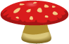 Game obstacle: toadstool