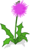 Game obstacle: pink flower